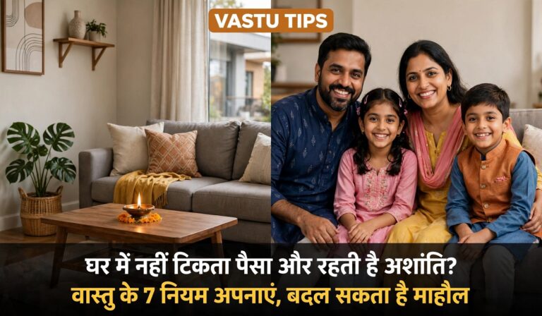 Vastu Tips: घर में नहीं टिकता पैसा और रहती है अशांति? वास्तु के 7 नियम अपनाएं, बदल सकता है माहौल